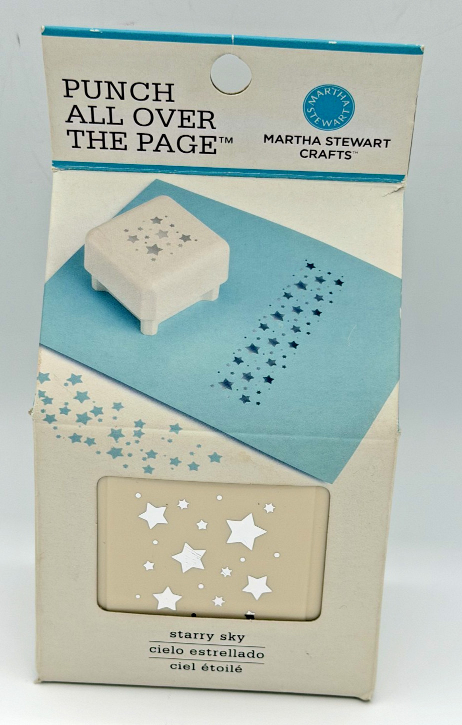 Martha Stewart Paper Punch All Over The Page STARRY SKY