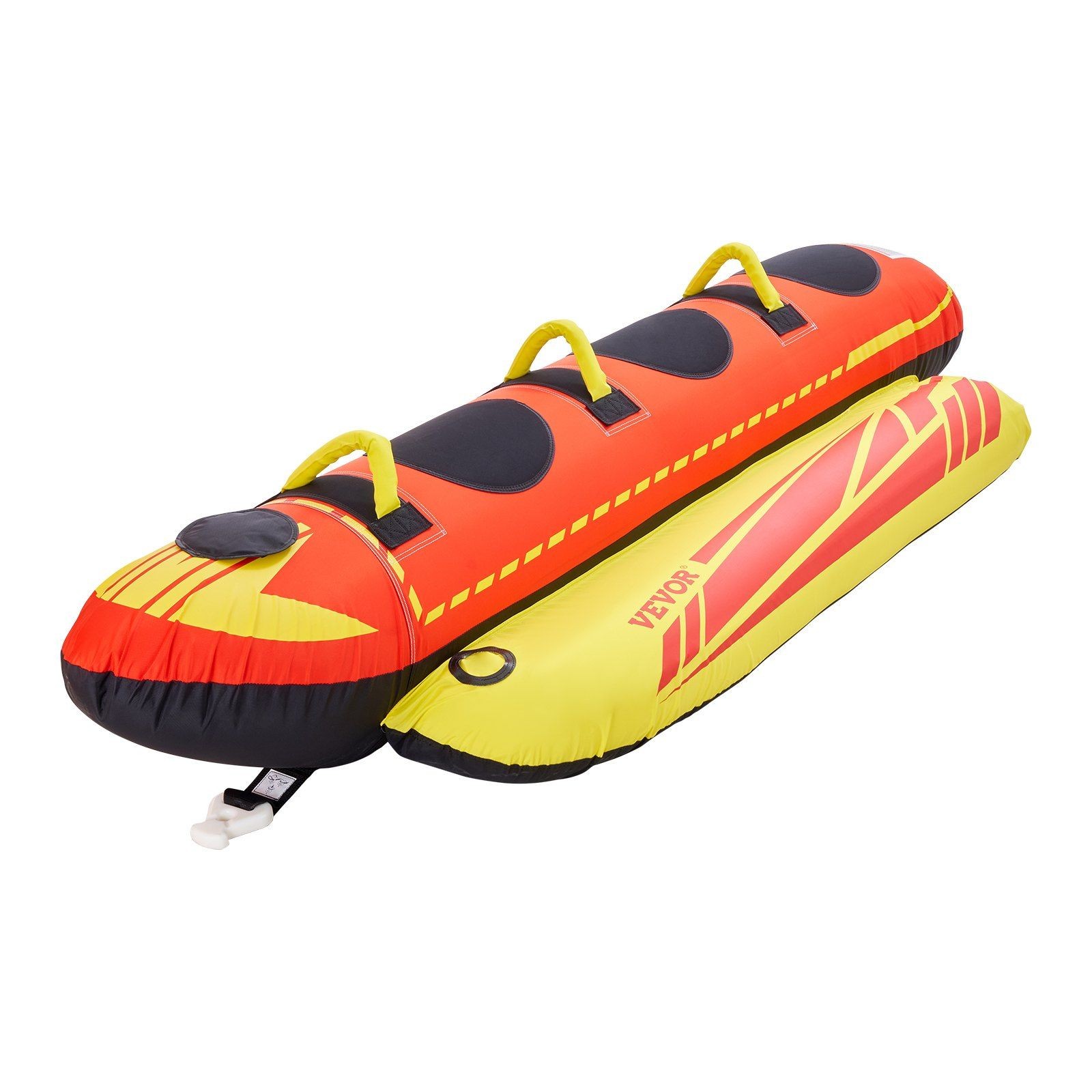 1-3 Riders 510lb Hot Dog Tube Speed Safety Valve Padded Handles Nylon Cover