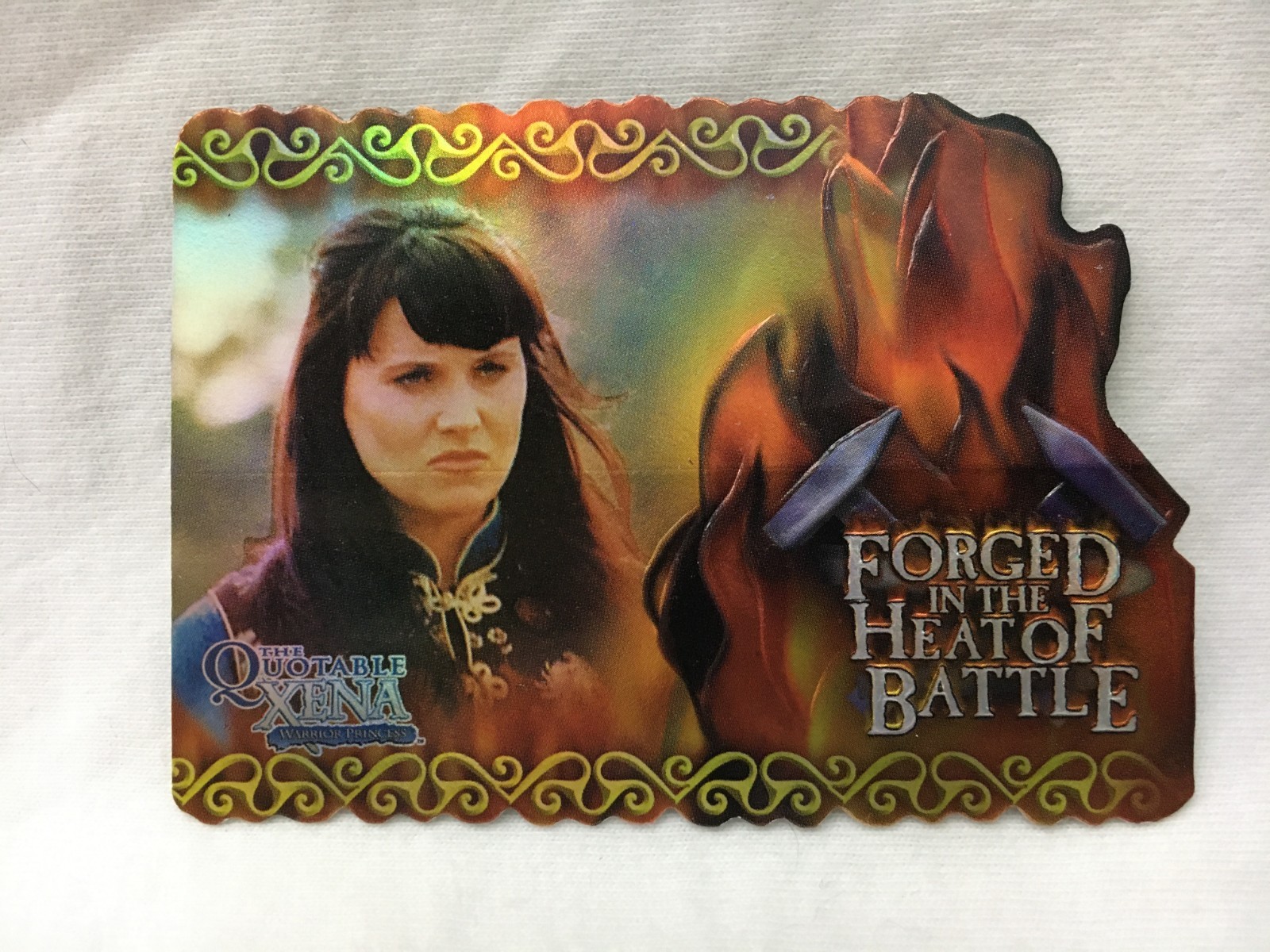 XENA Warrior Princess - THE QUOTABLE XENA  Forged in the Heat of Battle Card F2