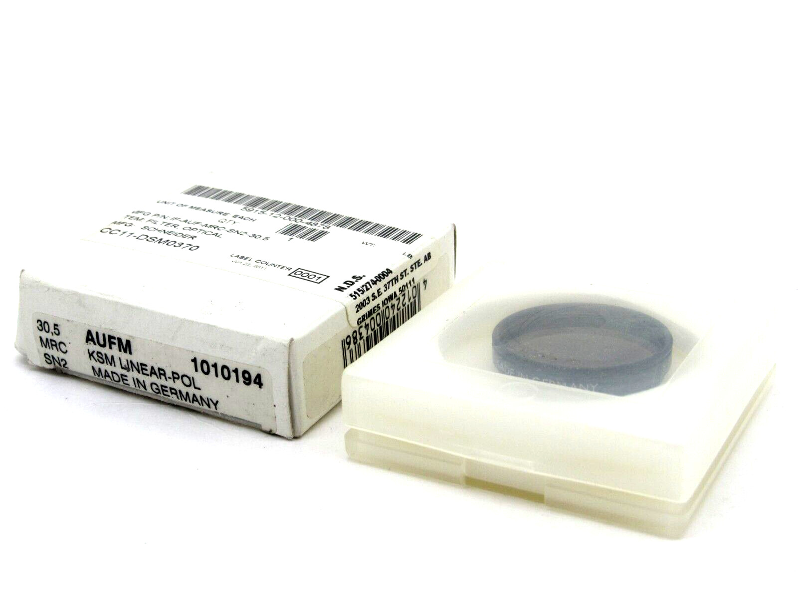 NEW SCHNEIDER 1010194 OPTICAL FILTER IF-AUF-MRC-SN2-30.5
