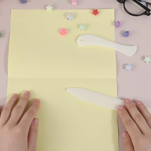 4 Pcs Bone Folder Paper Creaser Set, Folding Scoring Burnishing Crafting Scoring