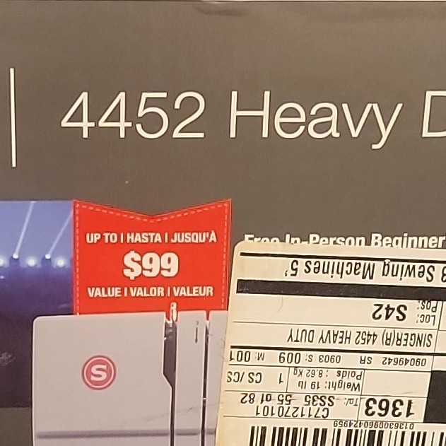 SINGER 4452 Heavy Duty Sewing Machine
