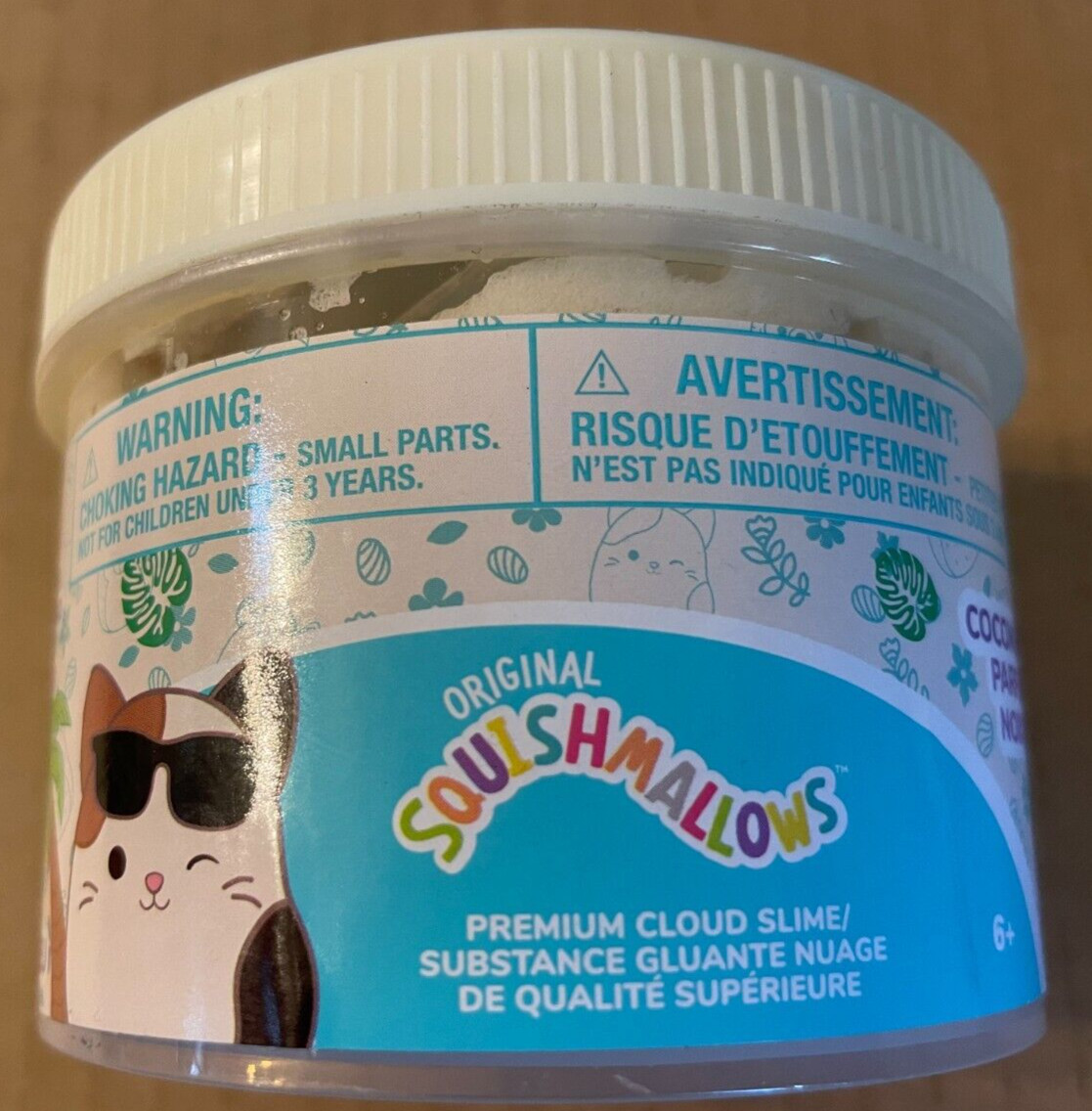 Squishmallows Cam The Cat Coconut Scented Cloud Slime 8 oz