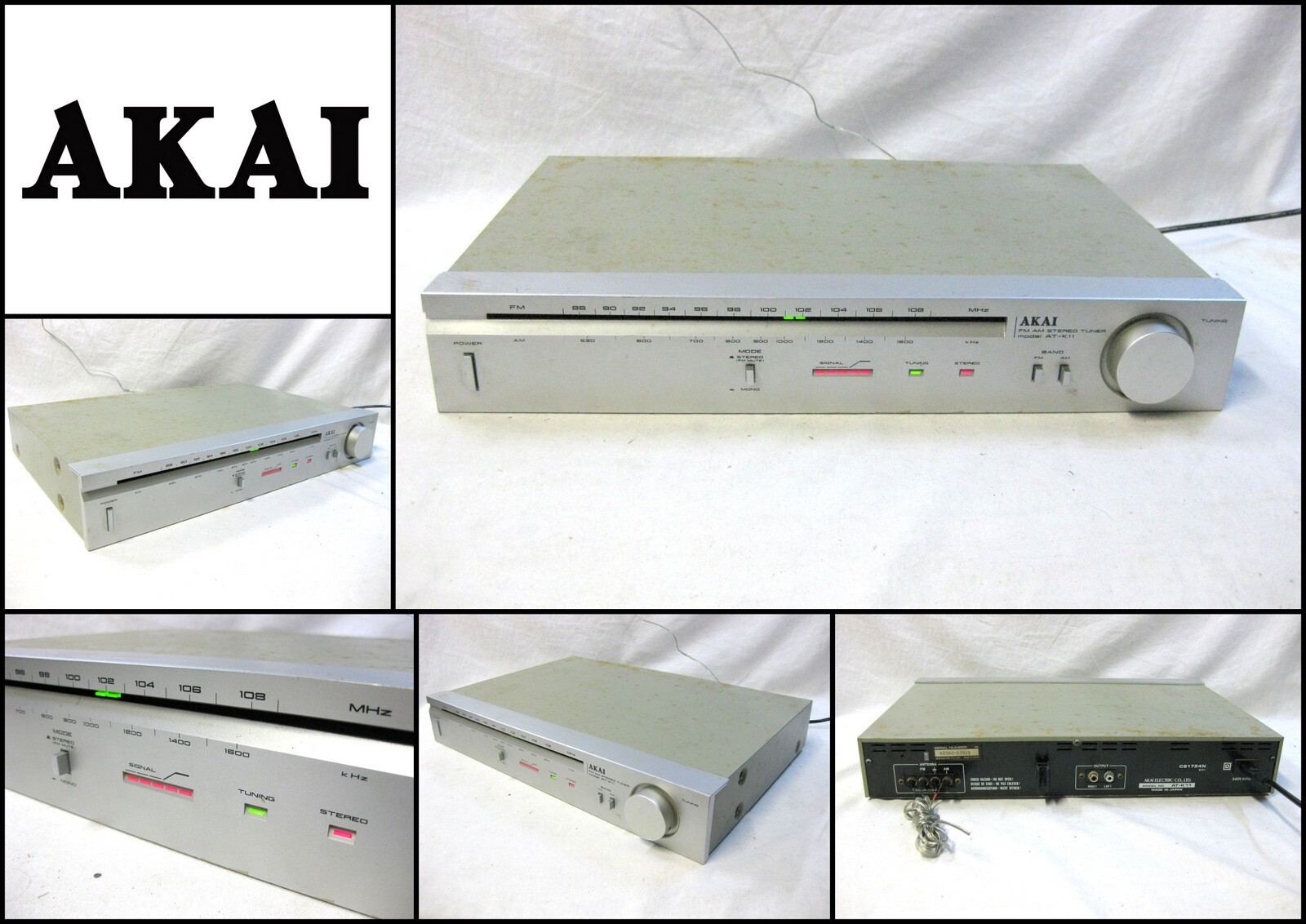 AKAI AT-K11 FM AM Stereo Tuner (made in Japan)
