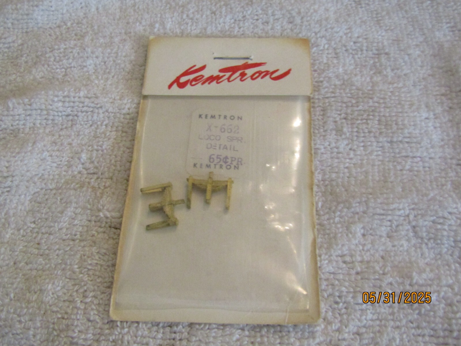 Vintage Kemtron HO X-662 Locomotive Spring Detail Set 2 NOS NIP