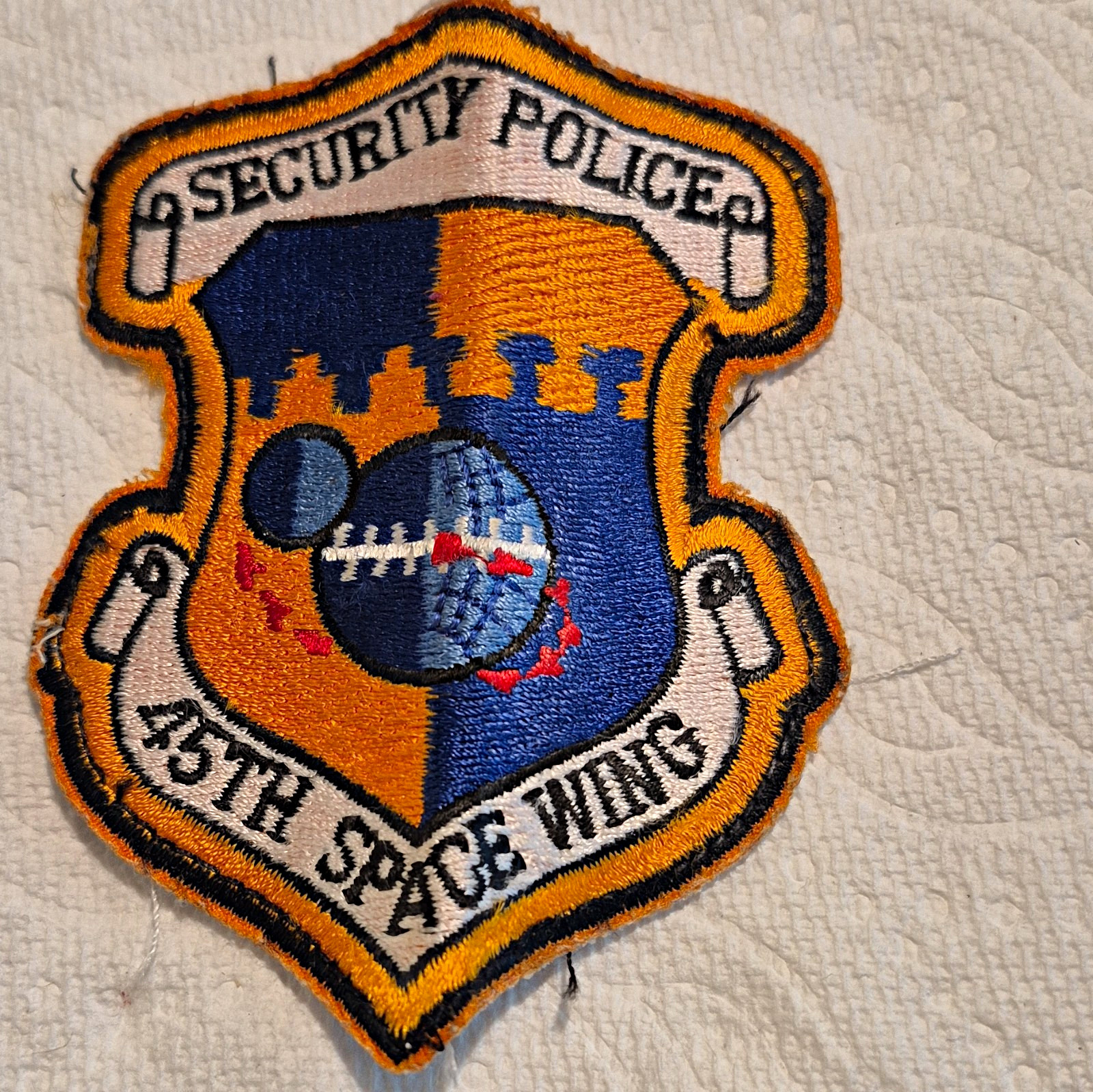 US Air Force Security Police Space 45 Th Wing Patch - Original Militaria
