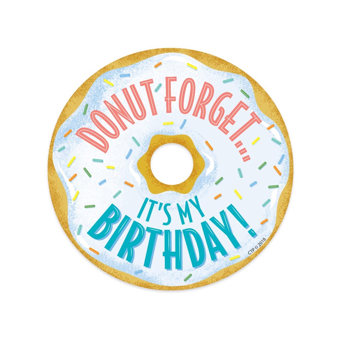 Mid-Century Mod Donut Forget It's My Birthday Badges by Creative Teaching Press