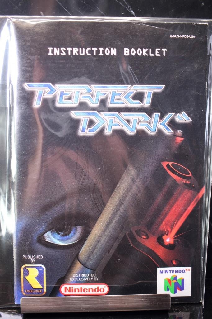 NO GAME- PERFECT DARK Nintendo 64 N64 Instruction Manual Booklet Only