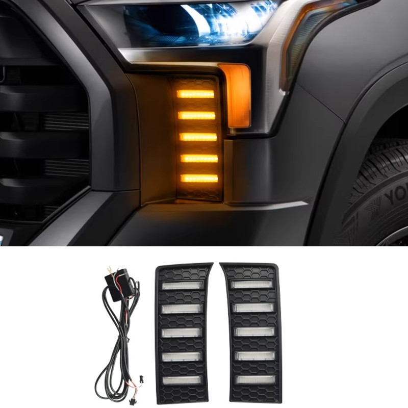 DRL For Toyota Tundra 2022-2026 Car LED Daytime Running Light Fog lamp 2pcs