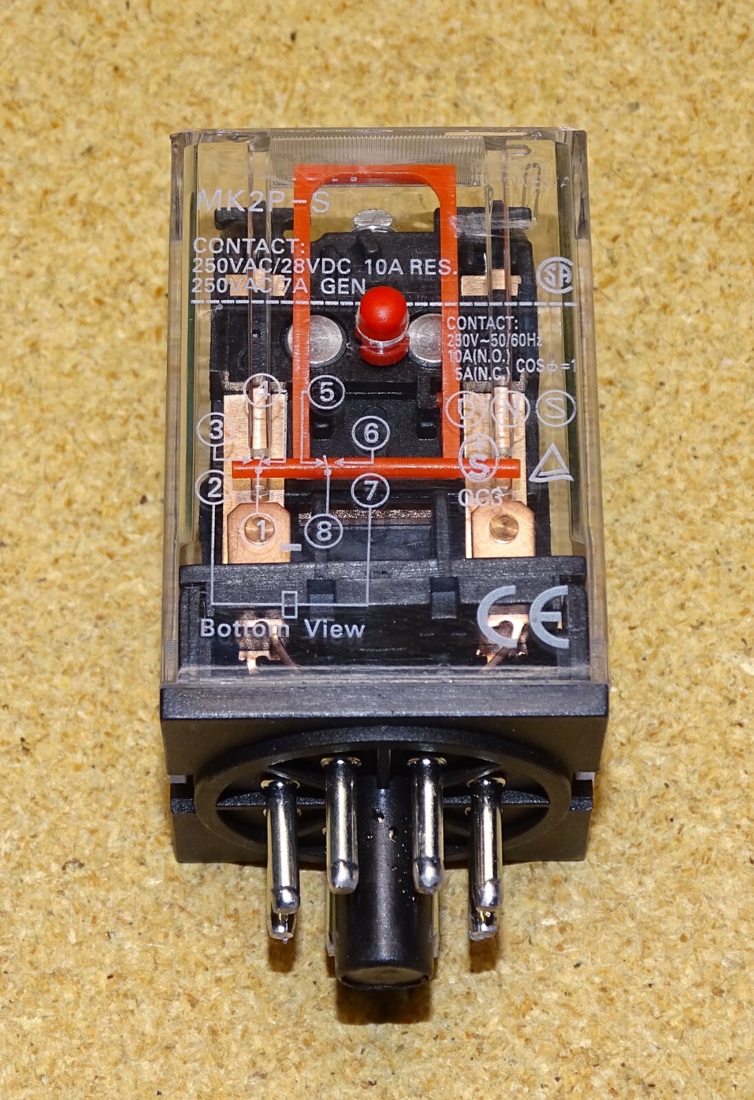 MK2P-S RELAY – 110V AC Coil – 8-pin octal relays – 10 Amp DPDT contacts