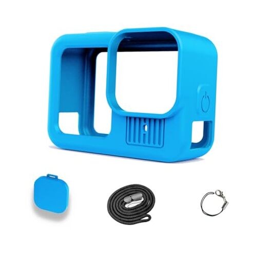 Silicone Case Compatible with GoPro Hero 13 Black, Silicone Rubber Soft Blue