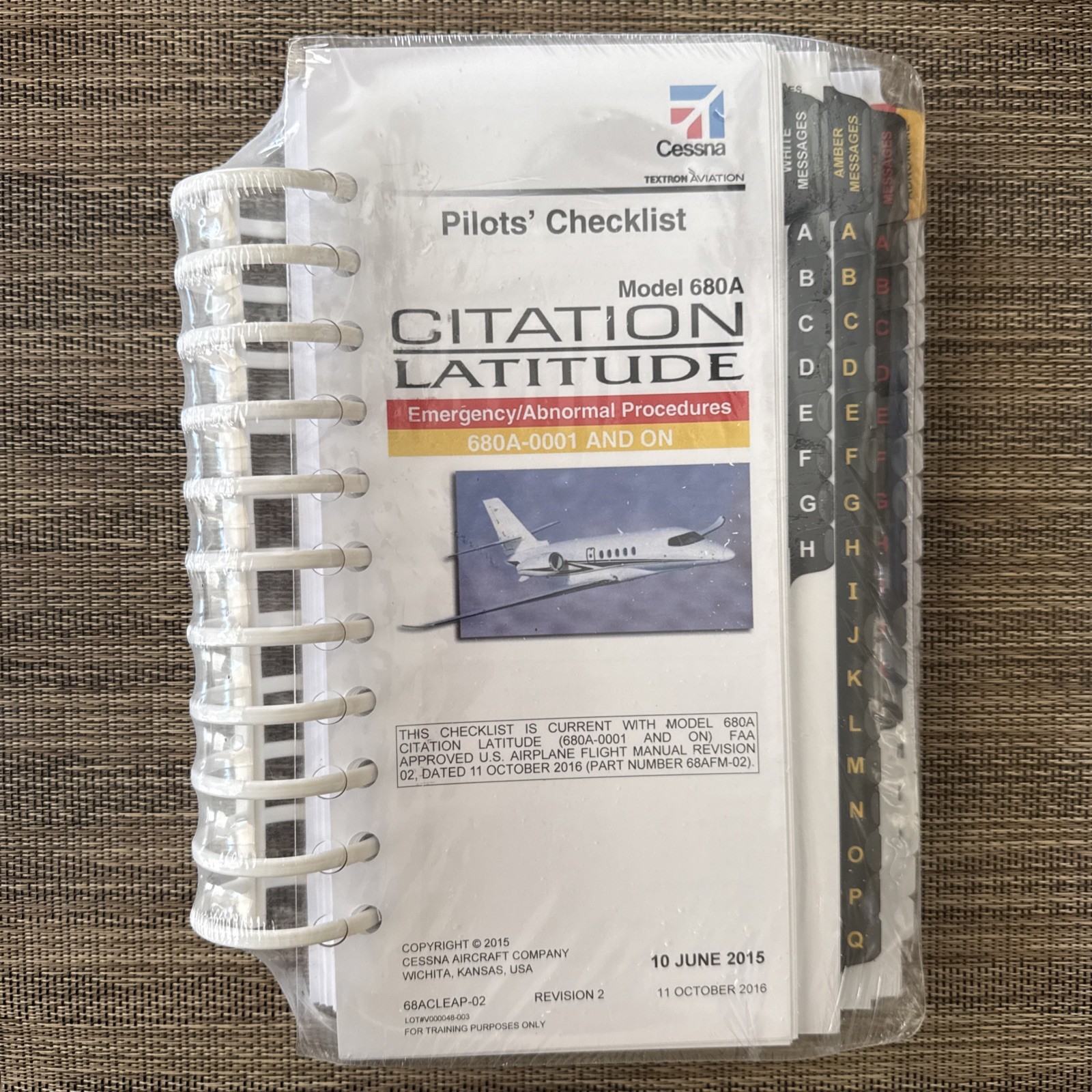 Cessna Citation Latitude 680A Pilots' Normal Procedures & Emergency Checklists