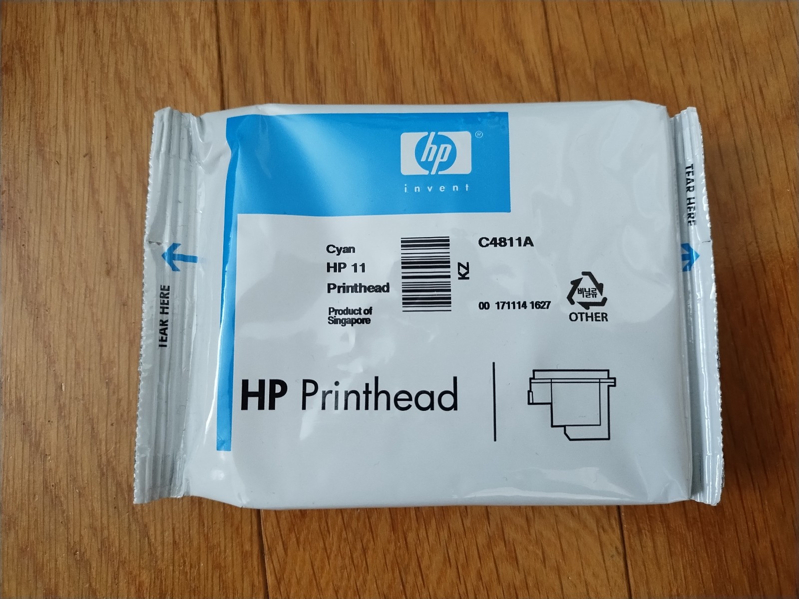 2018 GENUINE HP #11 CYAN PRINTHEAD C4811A PRINT HEAD DESIGNJET 500 800 SEALED