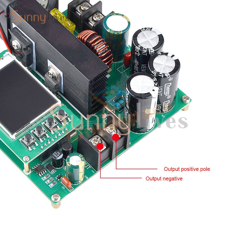 DC9V~60V 900W 15A CNC LCD Display Constant Current Voltage DC Boost Module New