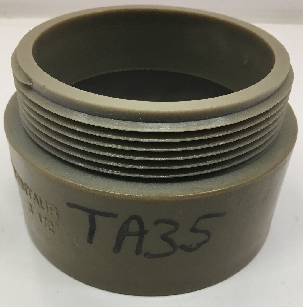 TA35 CENTAUR PVC 3-1/2" MALE TERMINAL ADAPTOR COUPLING FITTING