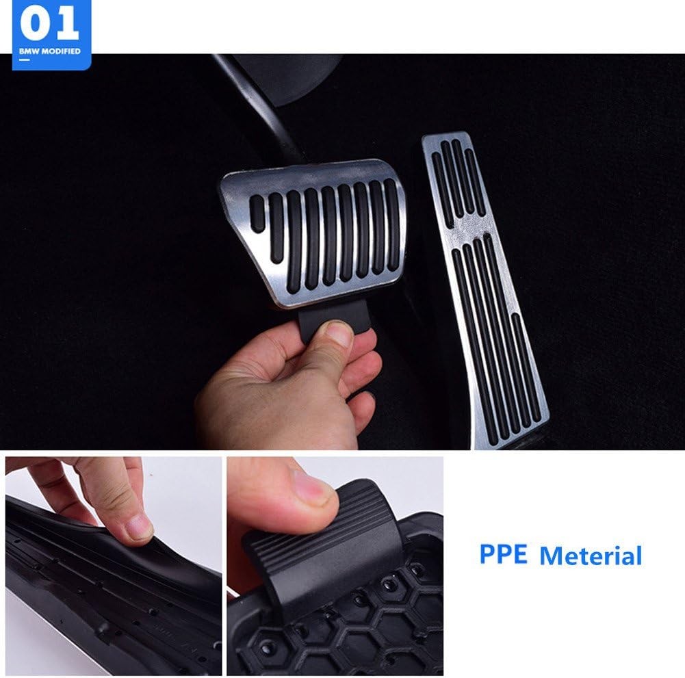 “Jaronx BMW Pedal Covers No Drill Anti-Slip Gas Brake Foot Pedals B Model”