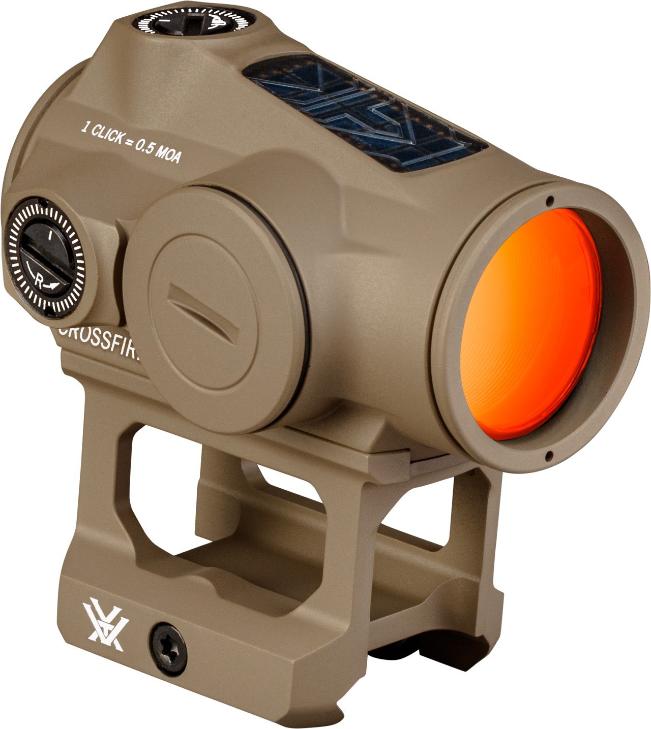 Vortex Crossfire II Solar 2 MOA Red Dot Sight - Tan (CF2-RD2-SLR-T)