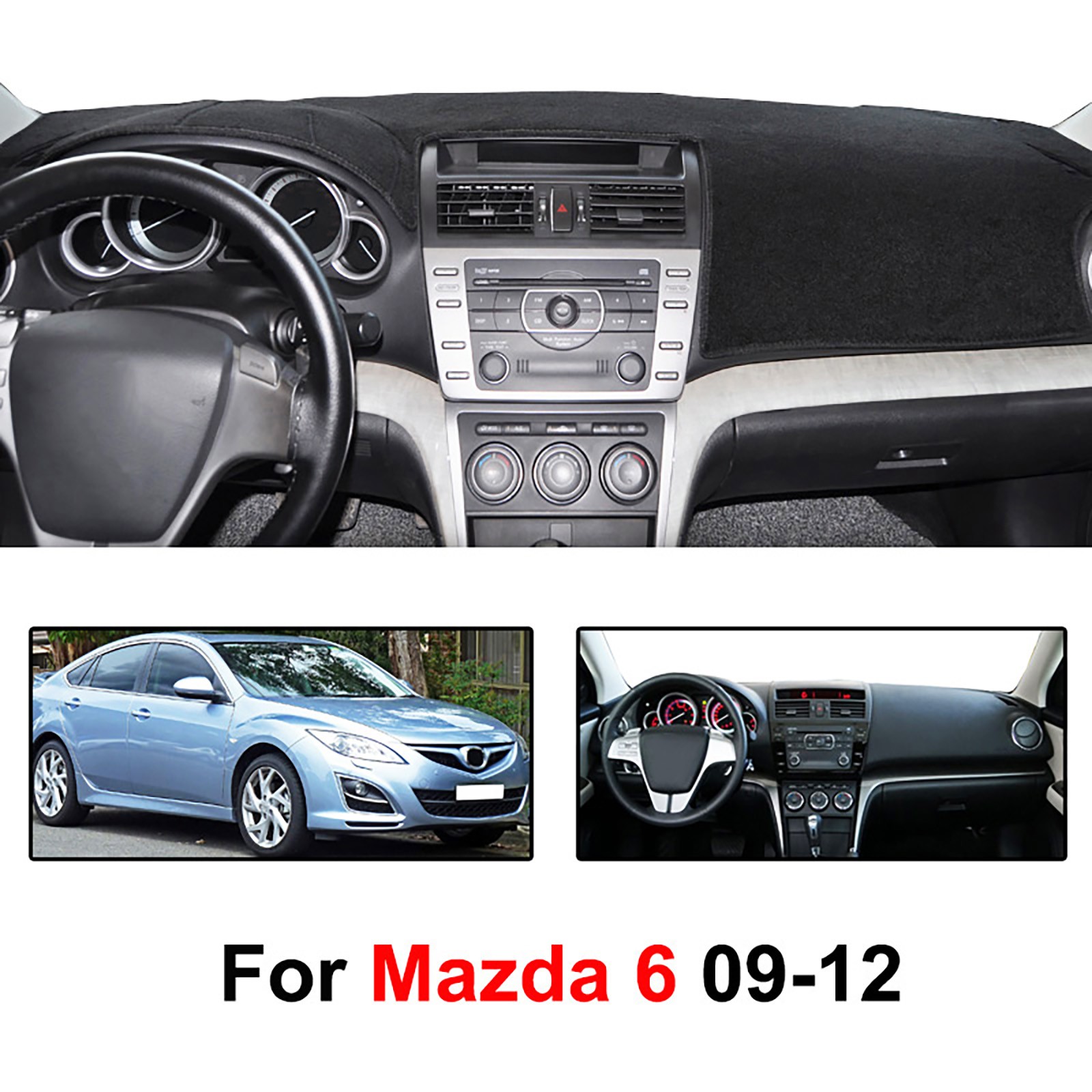 For MAZDA 6 For Mazda6 2009 2010 2011 2012 Dashboard Mat Dash mat Car Dash Cover