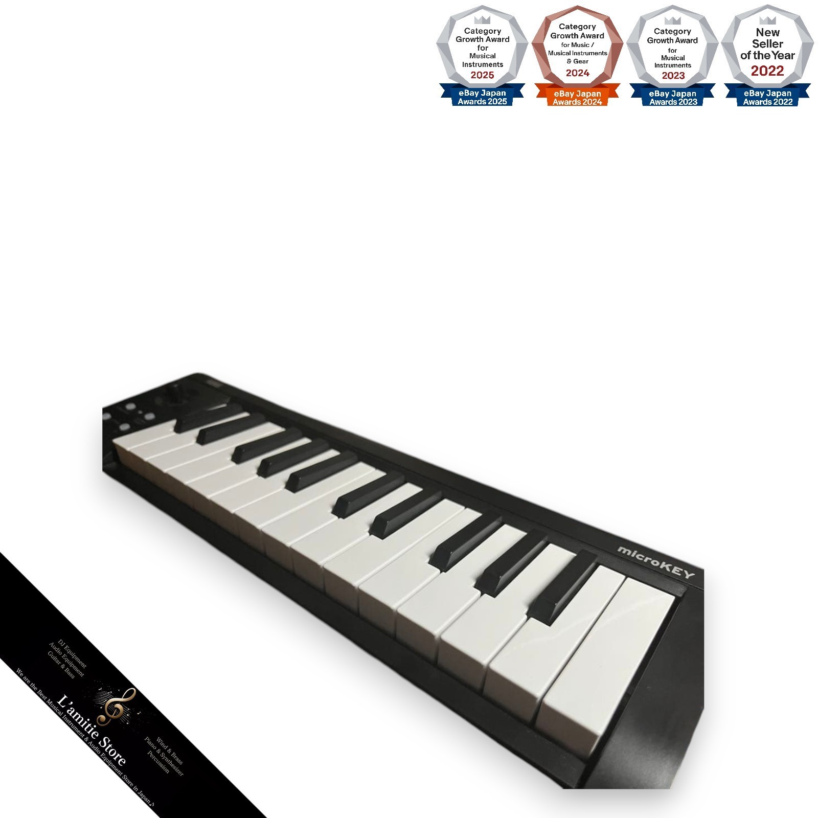 Korg microKEY-25 BK USB MIDI Keyboard Controller 25-Key Black Portable JP Used