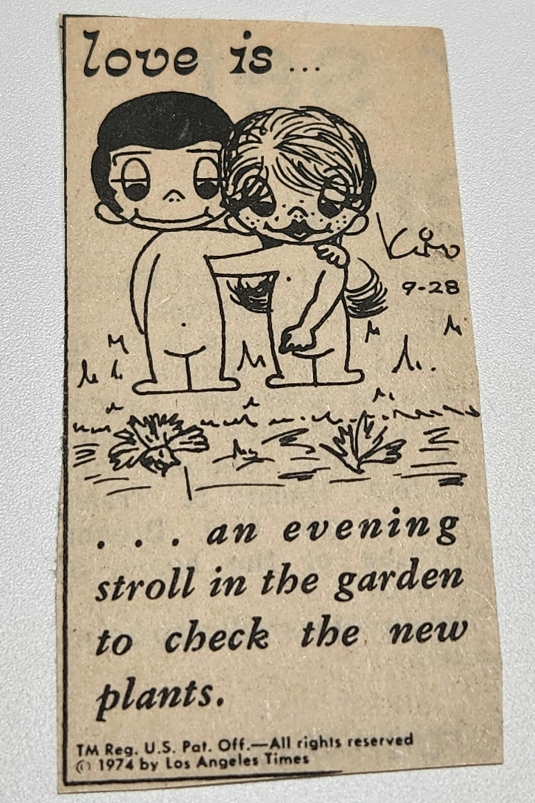 LOVE IS ... Vintage. Comics from the 70s. Cut-Outs