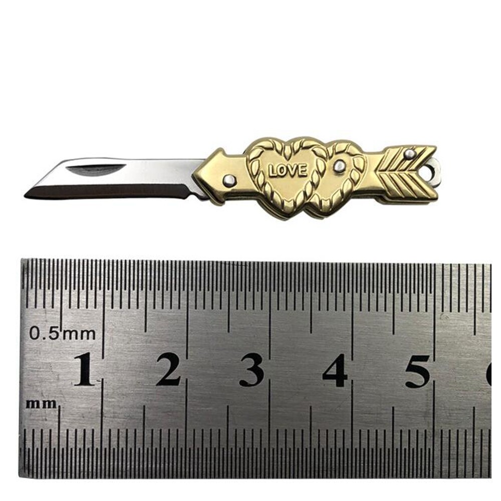 3pcs Outdoor Mini Folding Knife Keyring Small Pocket Keychain Men Gift Key Tools