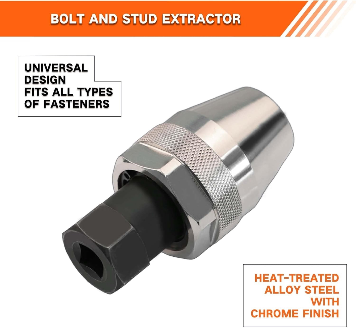 Damaged Bolt and Stud Extractor Tool, Grips Removes 1/4-Inch to 1/2-Inch...
