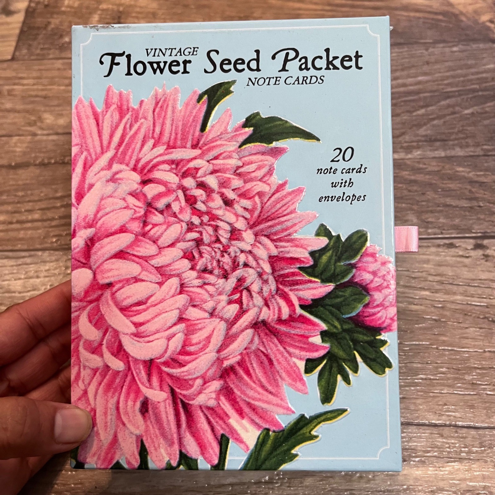Rock Point Vintage Flower Seed Packet Note Cards 14 Count Open Box Floral Art