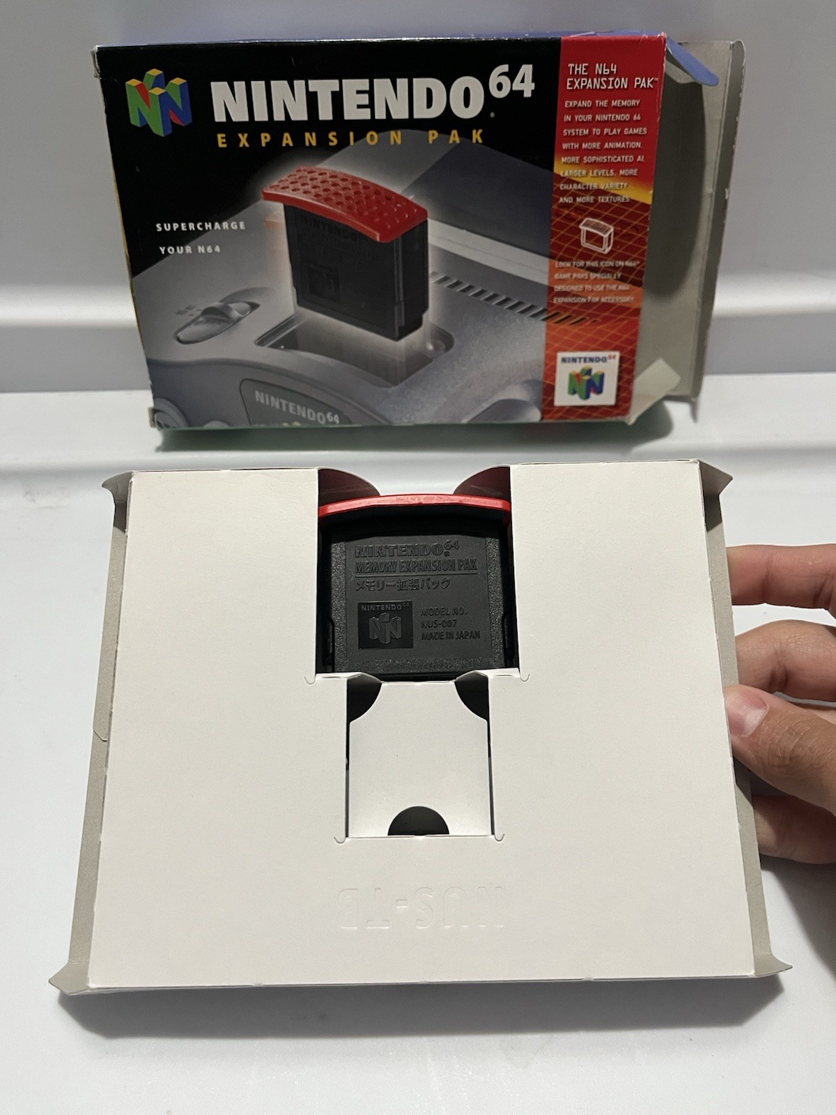 Nintendo 64 N64 Expansion Pak (1998) Authentic - Box (No Manual) - Box Protector