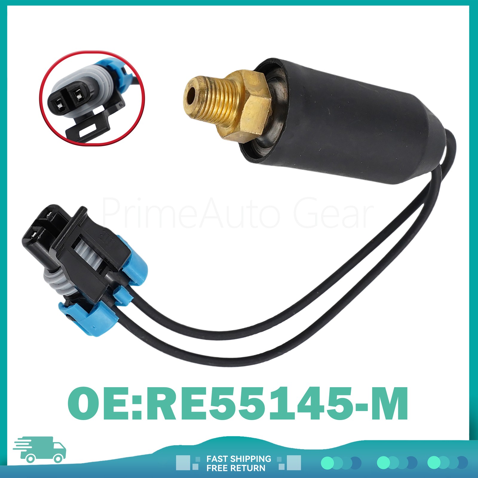 For John Deere 160C LC 200CLC 270CLC 120 335 435 535 Oil Pressure Switch RE55145
