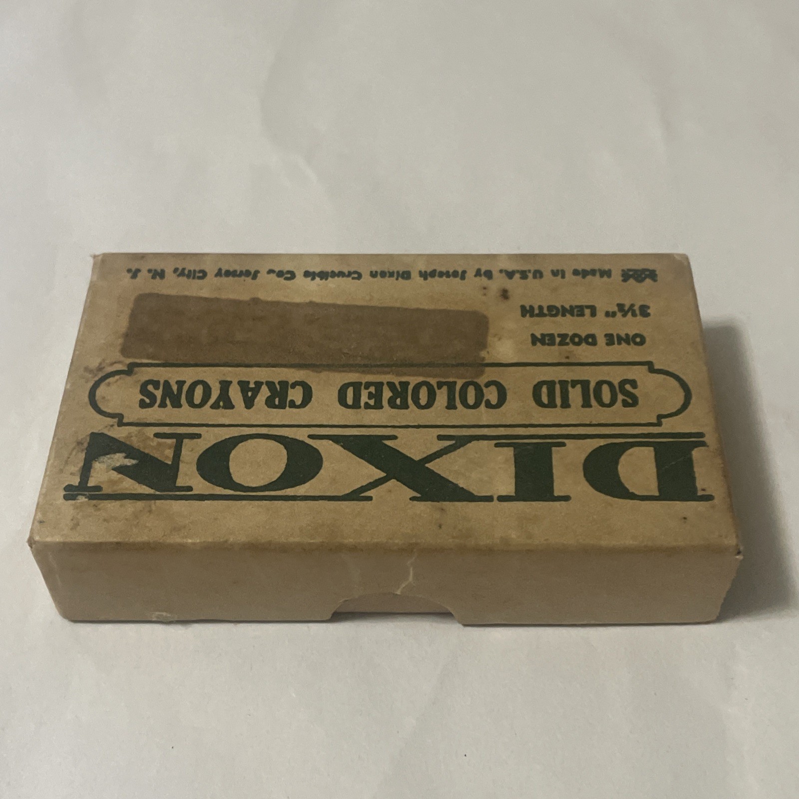 Vintage Dixon No. 1502 1/2 Crayons Orange One Dozen Never Used
