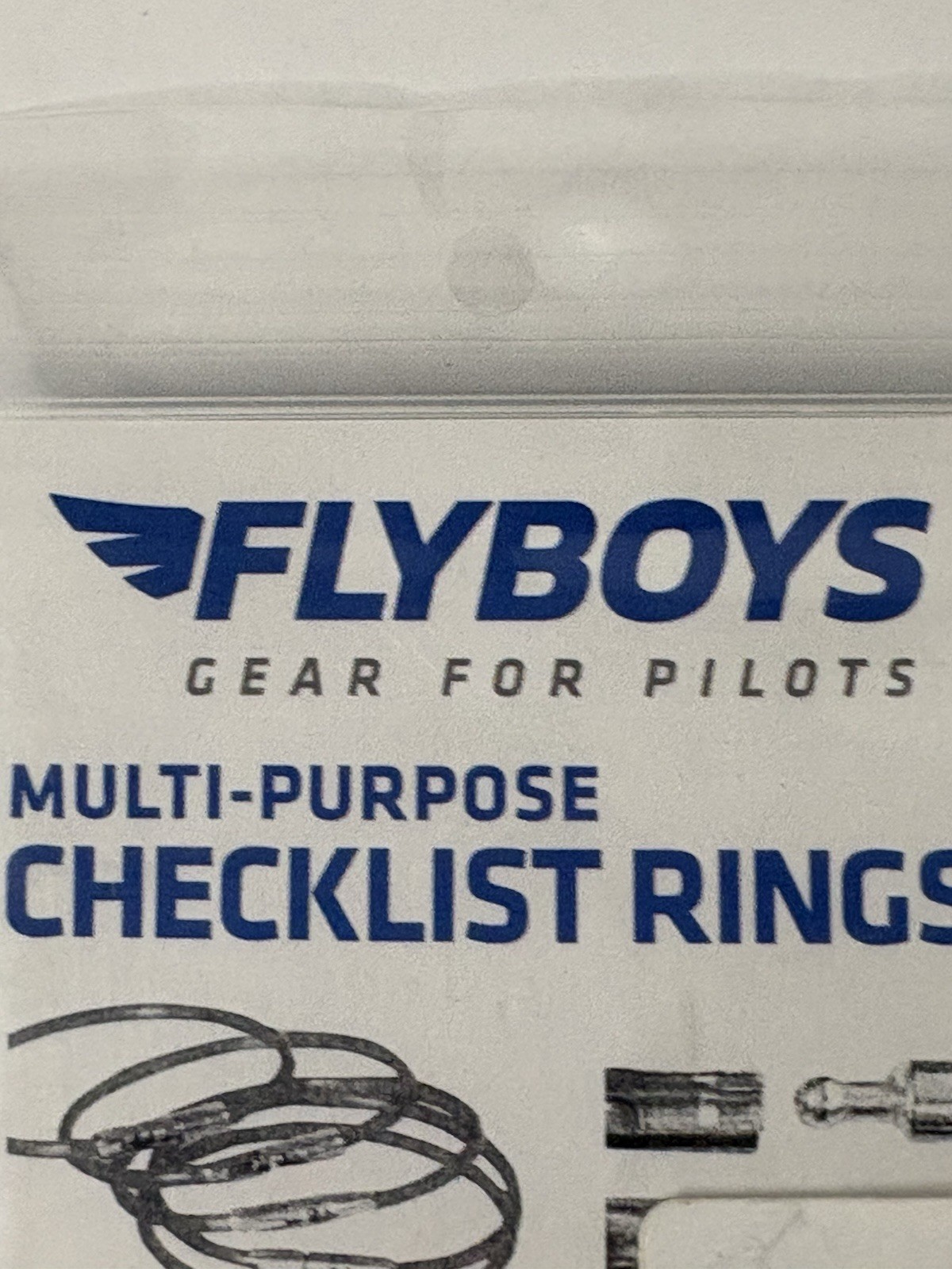 Flyboys Checklist Rings - 10 PACK multi purpose 5” Opened & 1.75” Locked