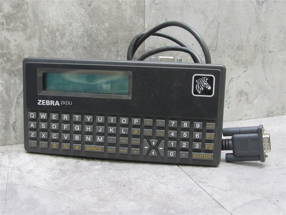 Zebra Label Printer ZKDU Serial 9-Pin Keyboard Display Unit ZKDU-001-00