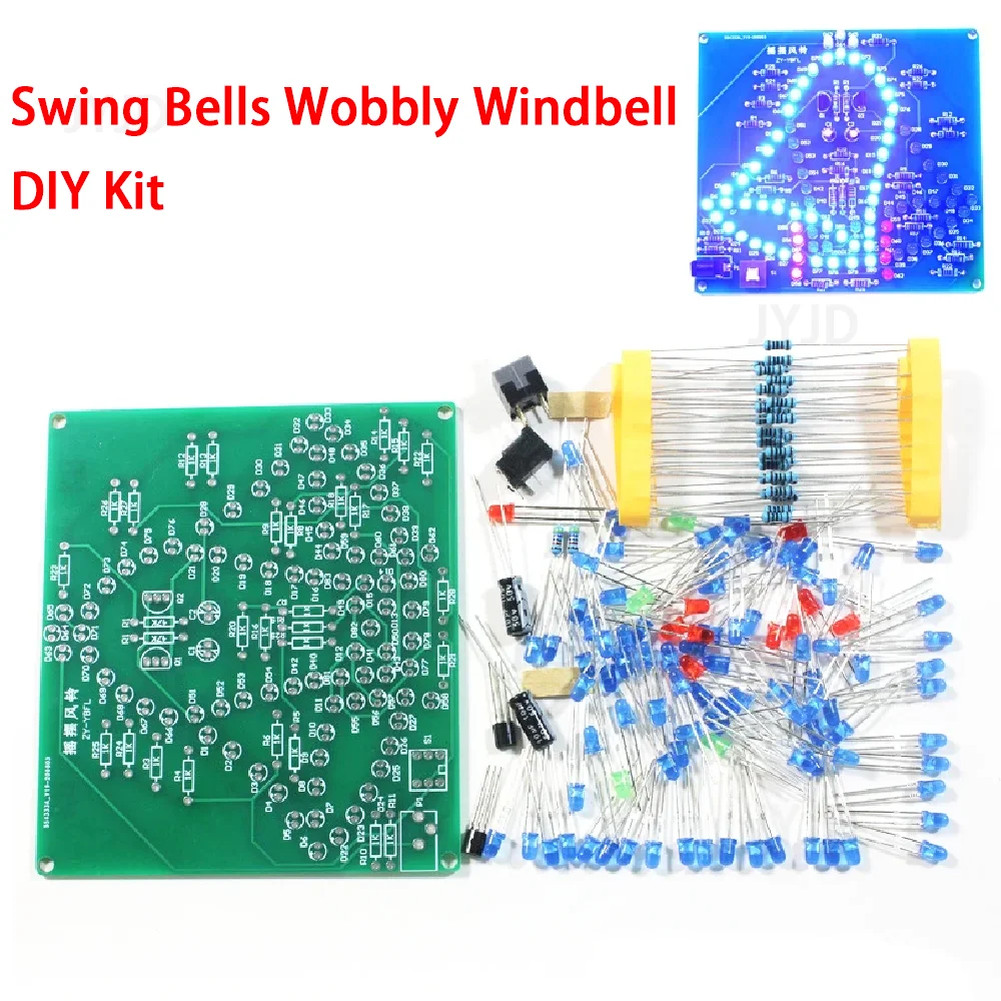 2PCS LED Swinging Chime Module Kit Electronic DIY Project for Beginners