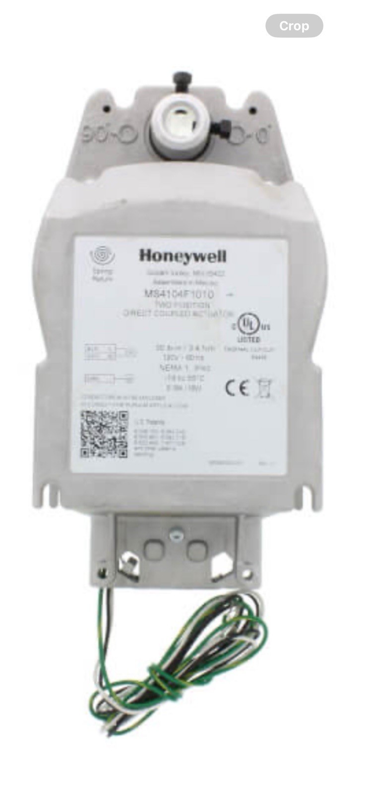 Honeywell Actuator,  MS4104F1010, Two Position, 120 Volt, 30lb -in