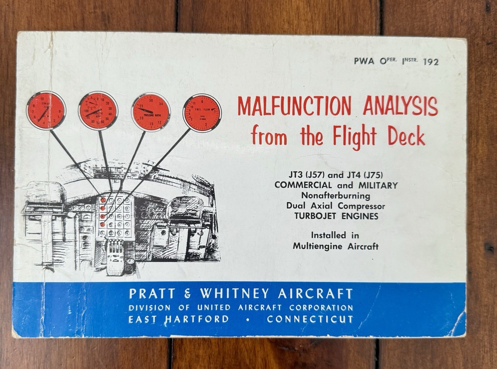 Malfunction Analysis from the Cockpit with JT3, J57, JT4 & J75 Engines Booklet