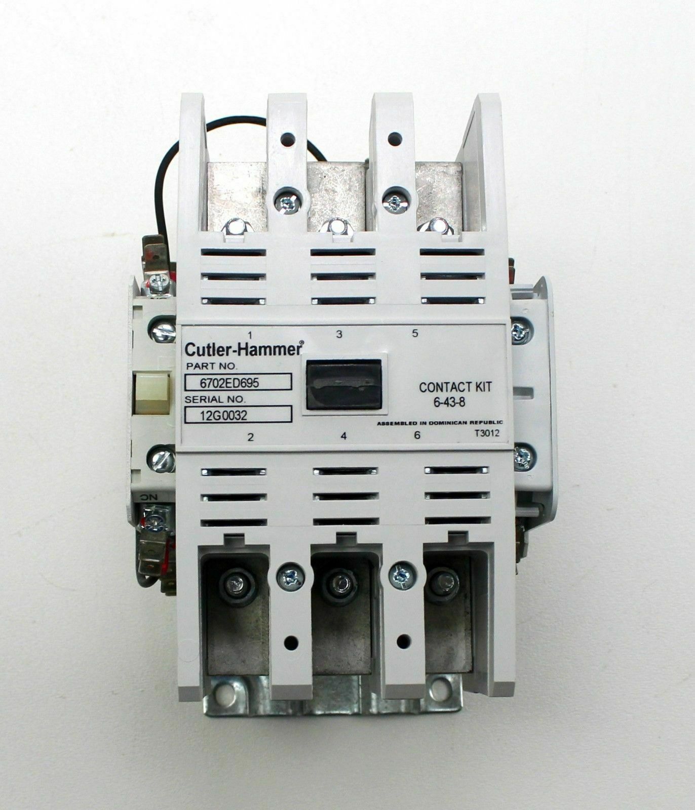 New In Box - EATON CUTLER HAMMER SPECIAL PURPOSE AC CONTACTOR 6702ED695 3 POLE