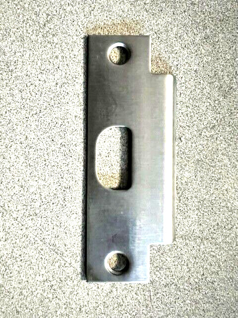 ASA LOCK STRIKE US26D 4 7/8" DULL CHROME W/ SCREWS  FOR CYL & TUBULAR LOCKS