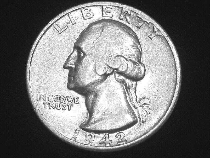 1942-S Washington Quarter --- Almost Uncirculated