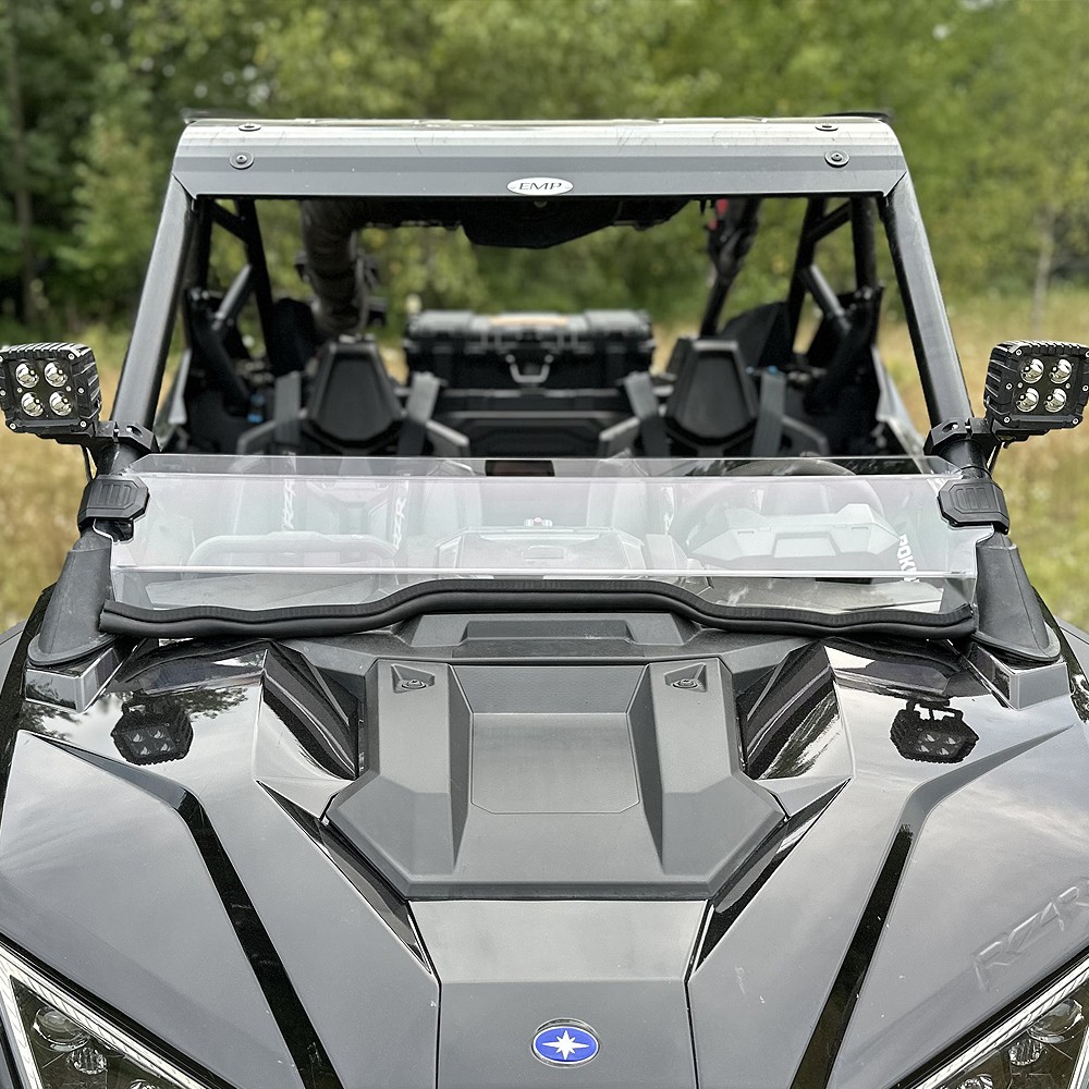 UTV Half Windshield Front Window Scratch-Resistant For Polaris RZR PRO XP 20-24