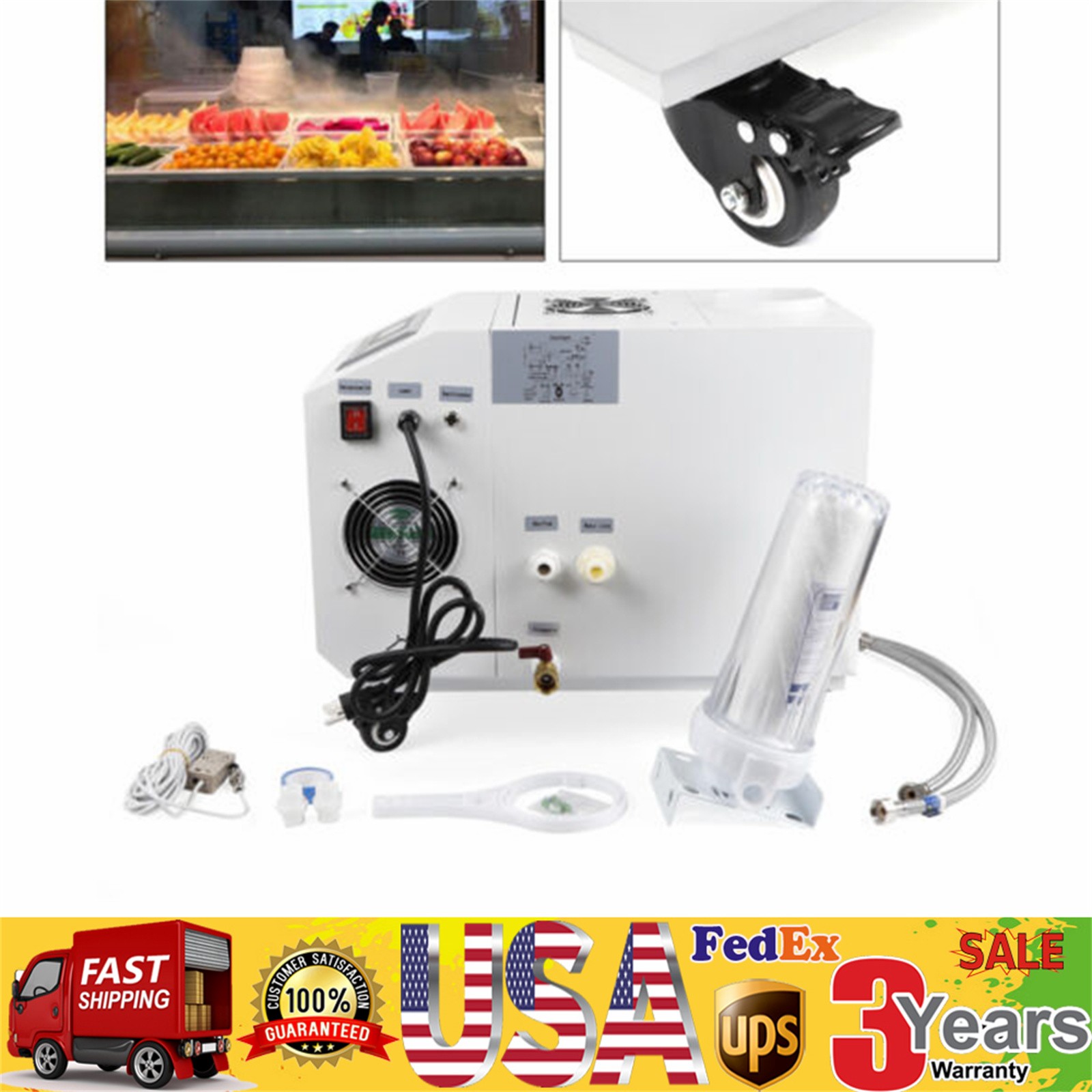 Cool Fog Maker Machine Ultrasonic Humidifier Commercial Industrial Continuous.