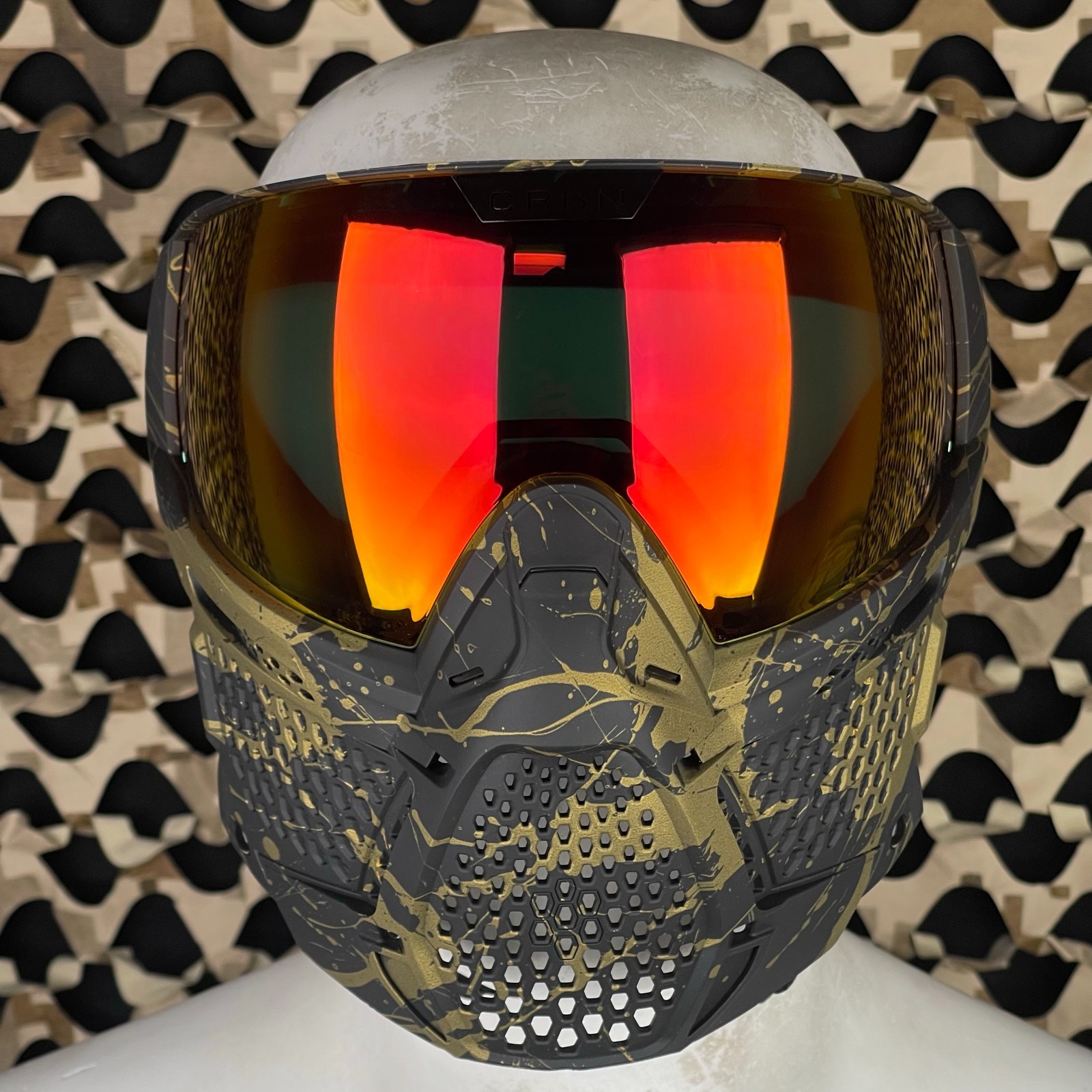 NEW Carbon CRBN Zero GRX Paintball Mask (More Coverage) - Splat Molten