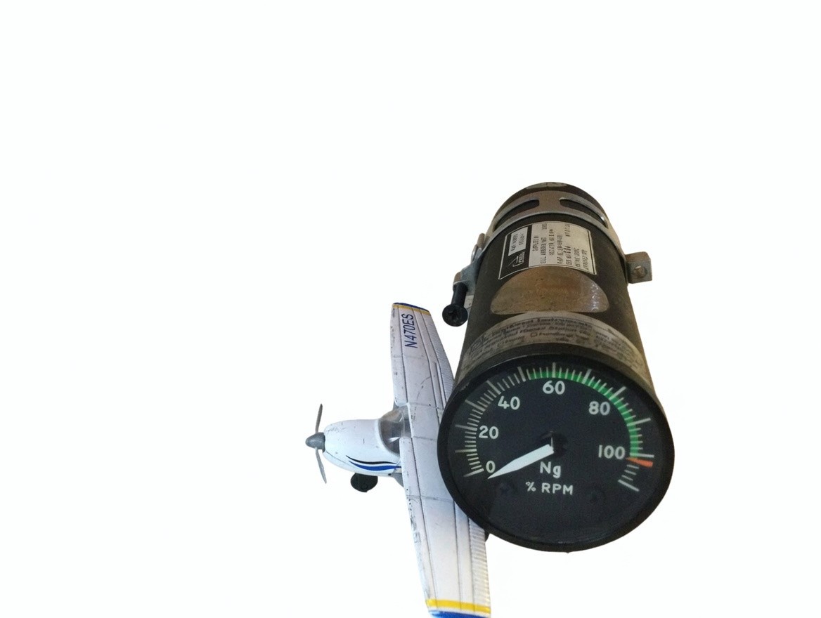 Cessna Gull Airborne Ng % RPM Indicator/Tachometer 9910461-1/218-909-001 -Tested