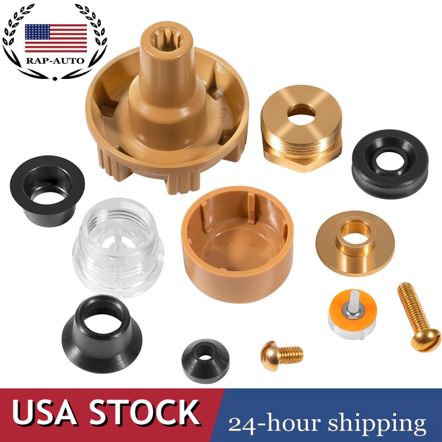 for Woodford Model 17 Outdoor Wall Faucet RK-17MH Repair Kit Metal Handle(12Pcs)