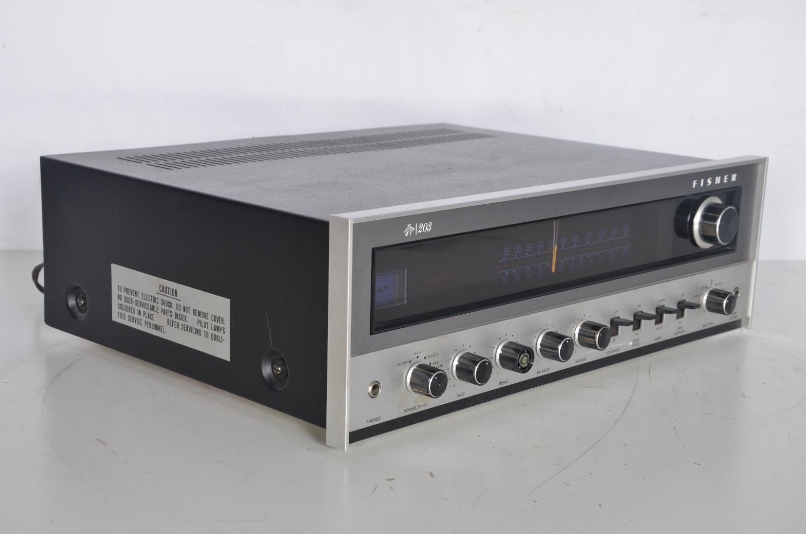 Vintage The Fisher 203 Stereo Receiver Tested Working Sounds Great Nice Shape