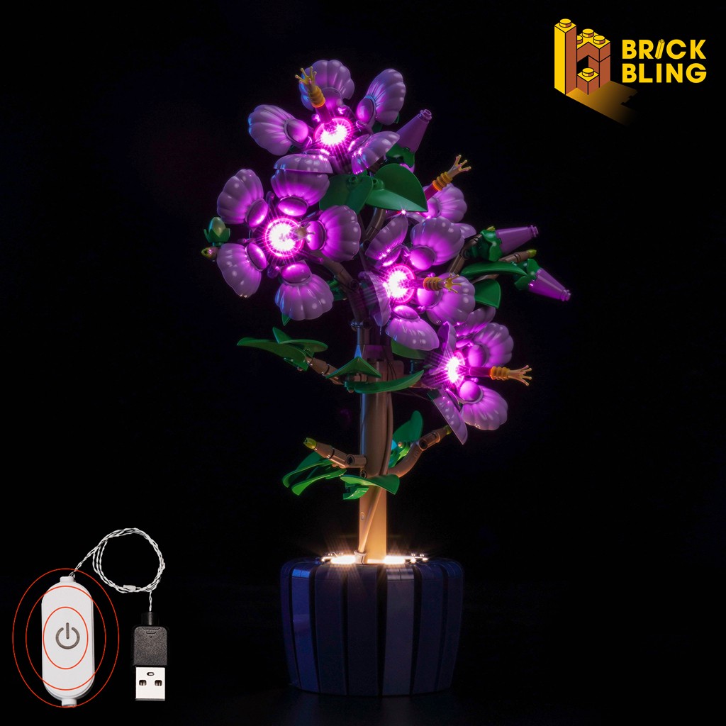 BrickBling LED Light Set for LEGO The Botanical Collection Hibiscus 10372