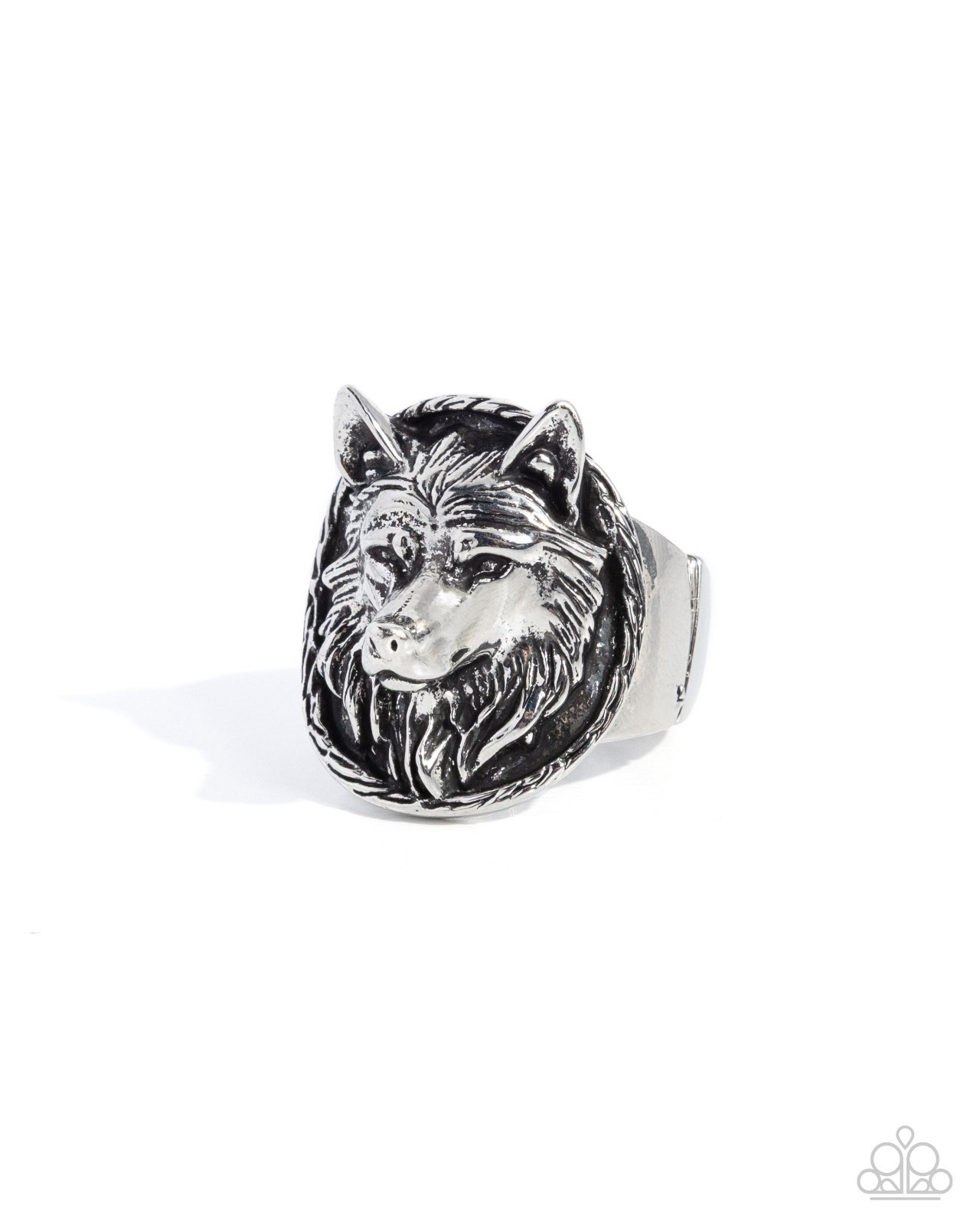 Paparazzi Audacious Alpha -Silver - TactileTexture Glistening Wold Head - Unisex