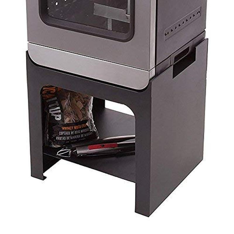 30 in Electric Smoker Stand Raised Height Alloy Steel Construction Patio Lawn
