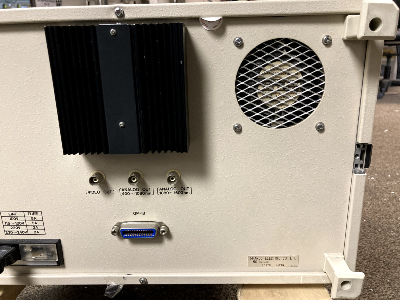 Ando Optical Spectrum Analyzer Model AQ-1425 Parts *READ