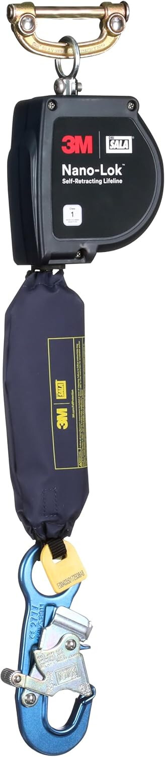 NEW 3M DBI-SALA Nano-Lok XL Self-Retracting Lifeline Quick Connect 3100597 11'