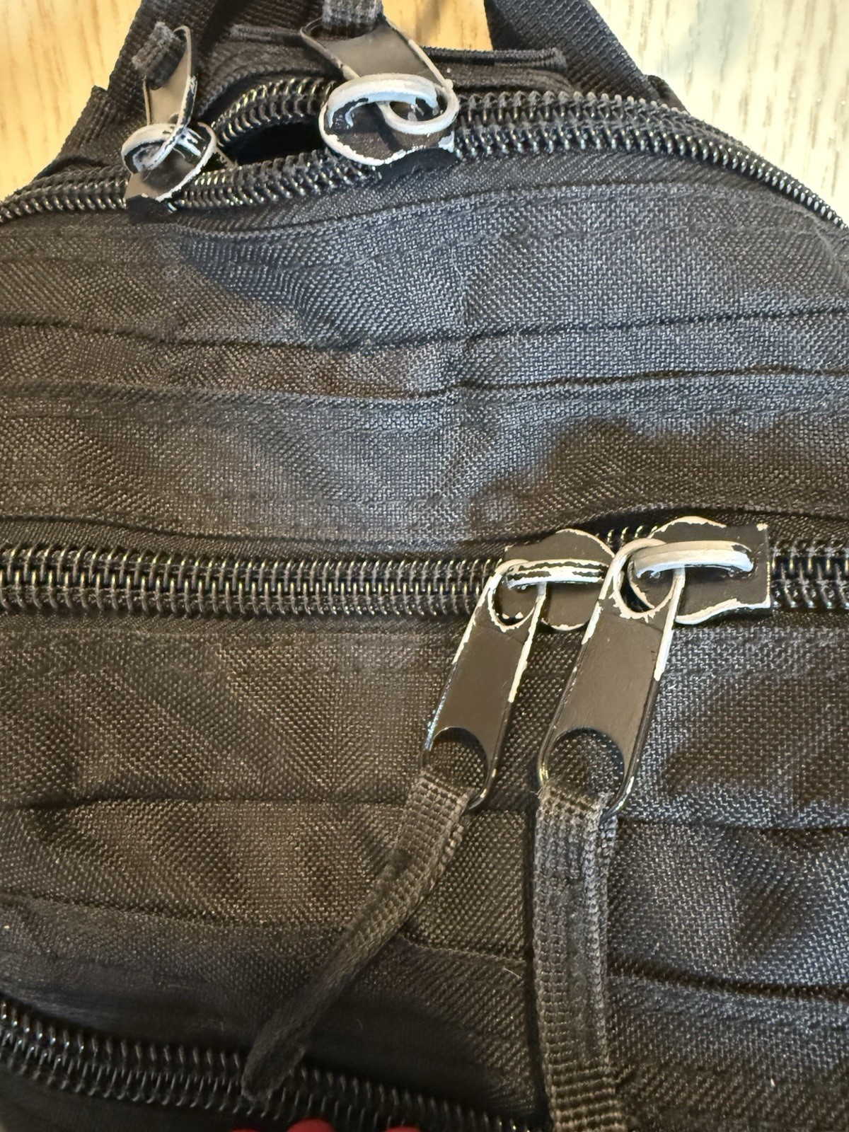 Flying Circle Small Black Military Utility Backpack Day Pack